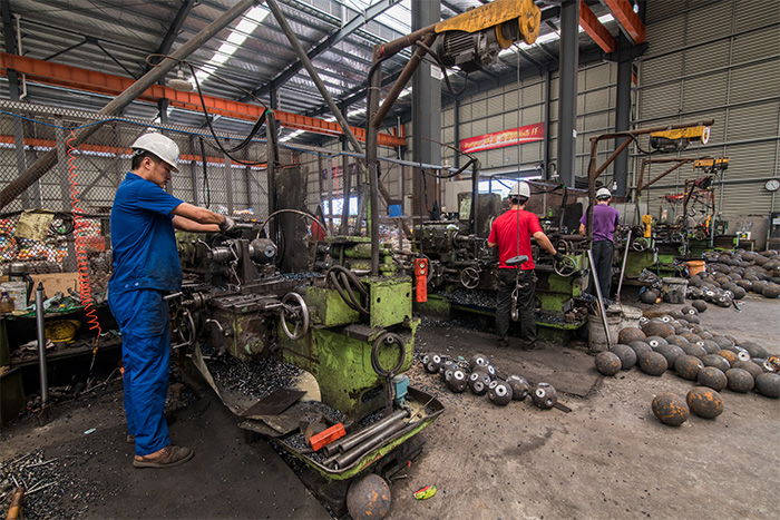 上海网架配件车间